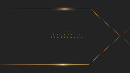 Futuristic abstract background. Glowing circle lines design. Modern shiny dark golden geometric lines pattern. Future technology concept. Suit for poster, banner, cover, presentation, we