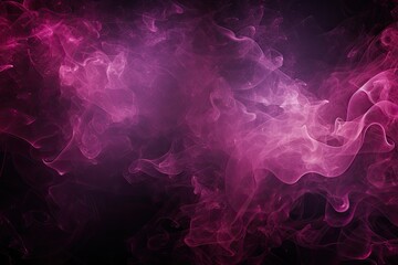 texture of soft magical transparent pink smoke on a black backdrop