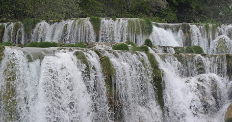 Waterfall, Krka Natural Park, Near Sibenik in Damaltia, Croatia