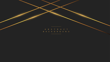 Futuristic abstract background. Glowing circle lines design. Modern shiny dark golden geometric lines pattern. Future technology concept. Suit for poster, banner, cover, presentation, we