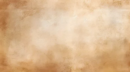 Foto op Aluminium abstract brown background or cream background of vintage grunge background texture parchment paper, light brown pape. generative AI. © mhebub