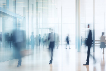 blurred, man, woman, walking, corporate, setting, business, professionals, modern, dynamic, movement, office, fashion, stylish, urban, contemporary, active, career, corporate environment, professional
