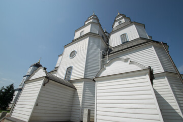 Holy Trinity Cathedral in the city of Novomoskovsk, Ukraine, in the Ukrainian (Cossack) Baroque...
