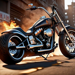 Motorcycle fire