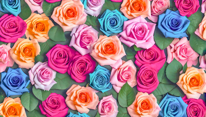 multicolored roses  background 
