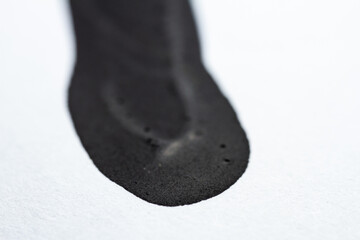 Extreme close up of acrylic paint texture