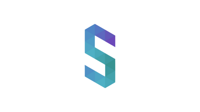 S letter 3d poly art 