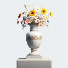 A Simple Vase with flowers