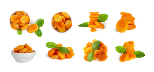 Dry Apricot, Dried Apricots, Healthy Orange Fruits Group, Sweet Organic Dessert Snack, Healthy Diet Food