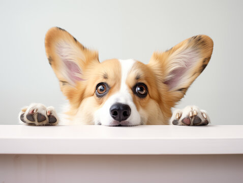 Shot of a cute welsh corgi puppy.