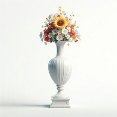 A Simple Vase with flowers