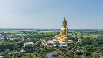 Buddha Maha Nawamin Sakyamuni Sri Wiset Chaichan The largest Buddha statue in the world.