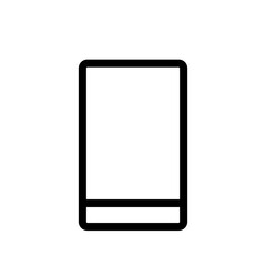 Phone devices icon with black outline style. phone, mobile, smartphone, device, screen, cellphone, telephone. Vector Illustration