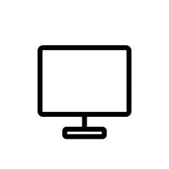 Monitor devices icon with black outline style. technology, display, computer, business, monitor, screen, design. Vector Illustration