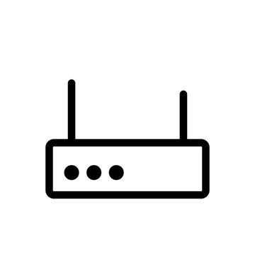 recommend clip art: Router devices icon with black outline style. network, technology, router, internet, communication, wireless, web. Vector Illustration