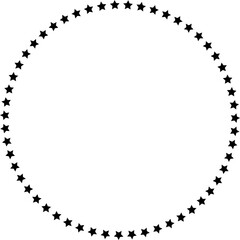 Circle made out of stars. Infographic