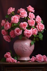 Obraz na płótnie Canvas Elegant Roses: Timeless Beauty in Bloom