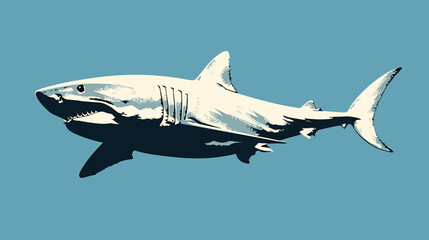 shark in the water