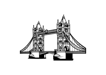 London Bridge vector sketch