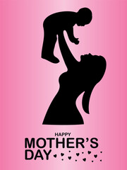 Happy Mother's Day. banner, Greeting card, poster