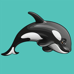 Obraz premium Orca Jumping