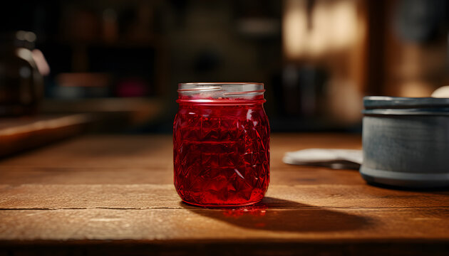 jar with jam generated ai