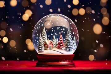 Fototapeta na wymiar Elegant Christmas Glass Globe decoration