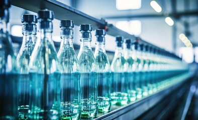 Efficient Beverage Bottling Production Line