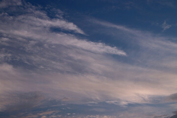 Skyscape. Cumulus clouds in close-up.