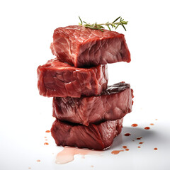 Grilled Cubes steak, created by generative AI technology
