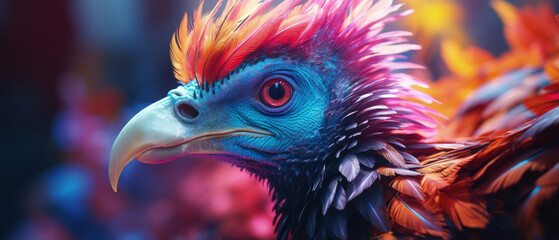 Mystical Creature: A Colorful Stunning Mythical Animal, Ideal for Screensavers and Desktop Backgrounds