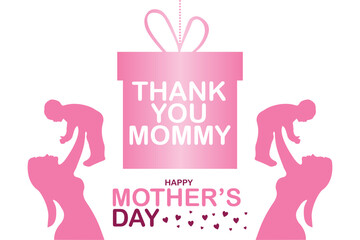 Happy Mother's Day. banner, Greeting card, poster