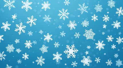 Snowflakes blur winter background