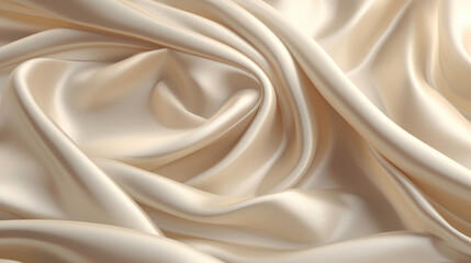 Fototapeta premium Silk Satin Texture. Wavy Soft Folds On Shiny Fabric, Background Image, Background For Banner, HD