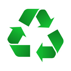 Fototapeta premium Recycling symbol design. Vector elements for information, sign, education, trash, advertising, gradient