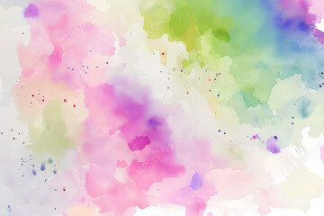 Obraz premium Abstract watercolor background in rainbow colors