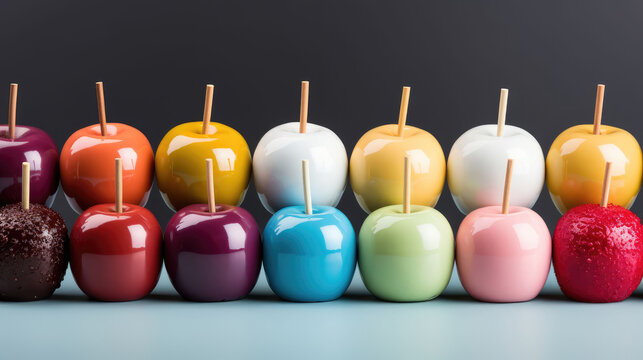 Candy Apples Natural Colors, Background Image, Background For Banner, HD