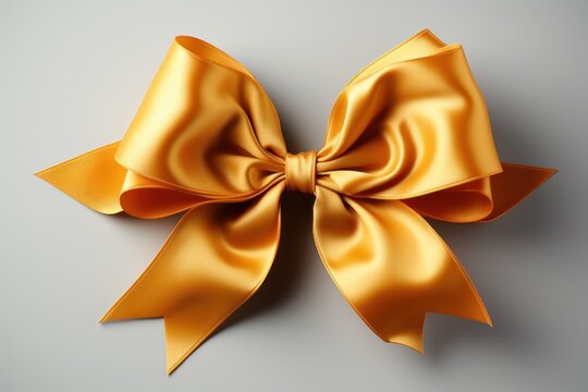 golden bow on abackground