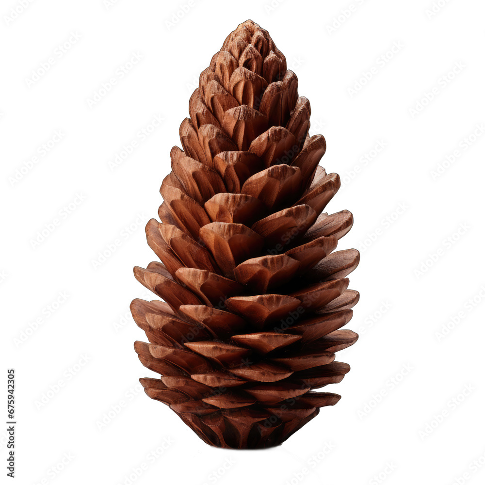 Wall mural Dawn redwood cone isolated on transparent background