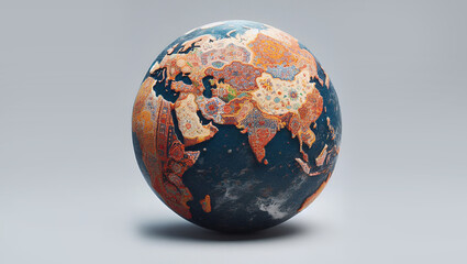 The ground is covered with Persian carpets