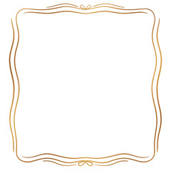 Gold ribbon frame 