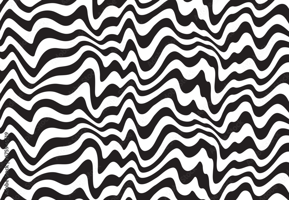 Poster background with wavy lines. twisted duo tone backgrounds. abstract pattern from lines, halftone effe