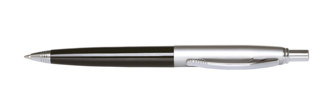Luxury ball pen on transparent background, school and office supplies concept