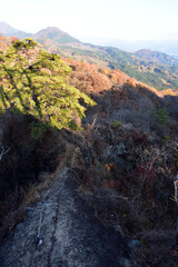 Climbing  Mount Iwabitsu, Gunma, Japan