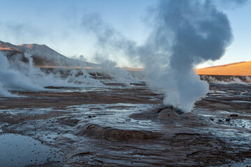 Geysierfeld von El Tatio, Altiplano, Atacama Wüste, Chile, Südamerika