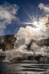 Geysierfeld von El Tatio, Altiplano, Atacama Wüste, Chile, Südamerika