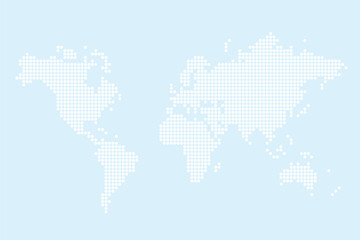 Fototapeta na wymiar World map dots