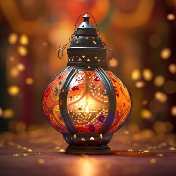 Traditional lantern or akash kandil for diwali festival.