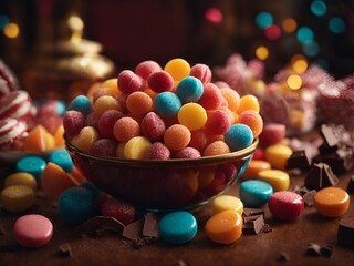 Fototapeta na wymiar bowl of candy