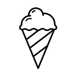 ice cream logo template. Ice cream icon for graphic and web design
